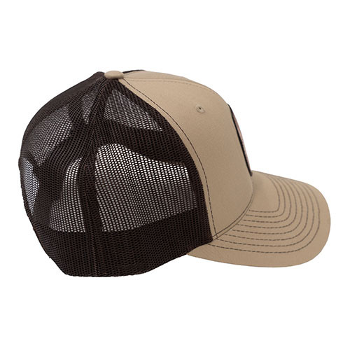 Willys "True Classic" Mesh Trucker Hat (Khaki/Brown) Fits 41-71 Willys and Jeep
