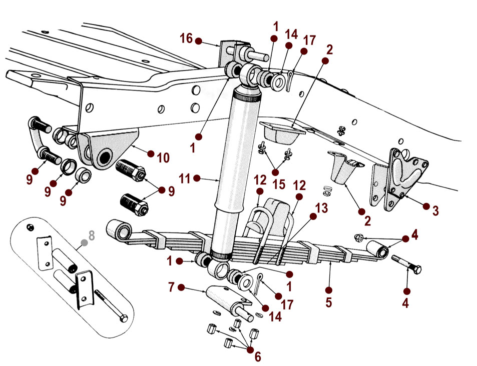 Front Spring - 53-64 CJ-3B