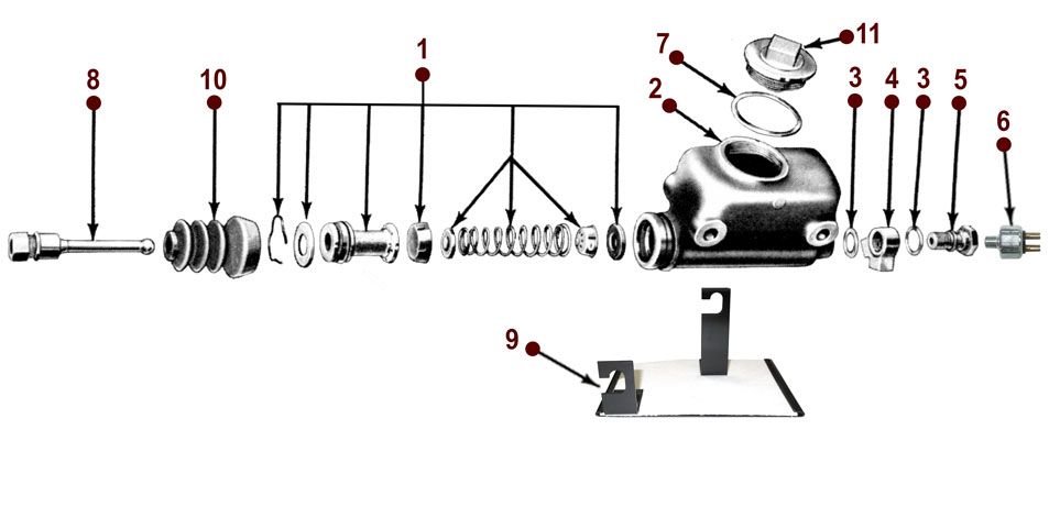 Brake Master Cylinder - CJ-3A