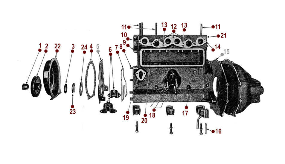 4-134 Engine - Timing Chain Cover
