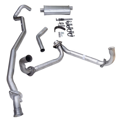 US Made Complete Exhaust System Kit Fits 66-71 CJ-5, CJ-6 with V6-225 engine