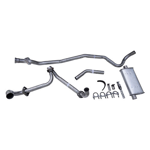 US Made Complete Exhaust System Kit Fits 66-71 CJ-5, CJ-6 with V6-225 engine