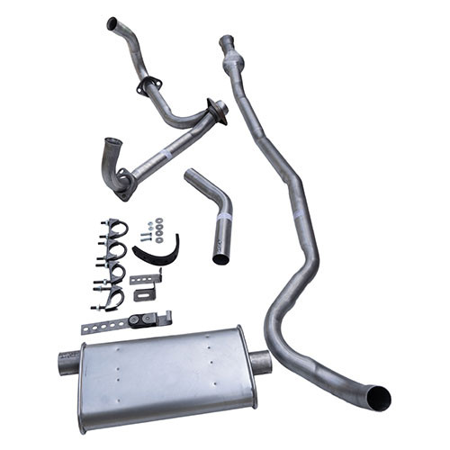 US Made Complete Exhaust System Kit Fits 66-71 CJ-5, CJ-6 with V6-225 engine