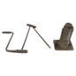 NOS 2-Piece Tire Jack Kit Fits: 41-71 Jeep & Willys