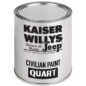 US Made Jet Line Gray Poly Paint (1 Quart) Fits 41-71 Jeep & Willys