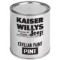 US Made Jet Line Gray Poly Paint (1 Pint) Fits 41-71 Jeep & Willys