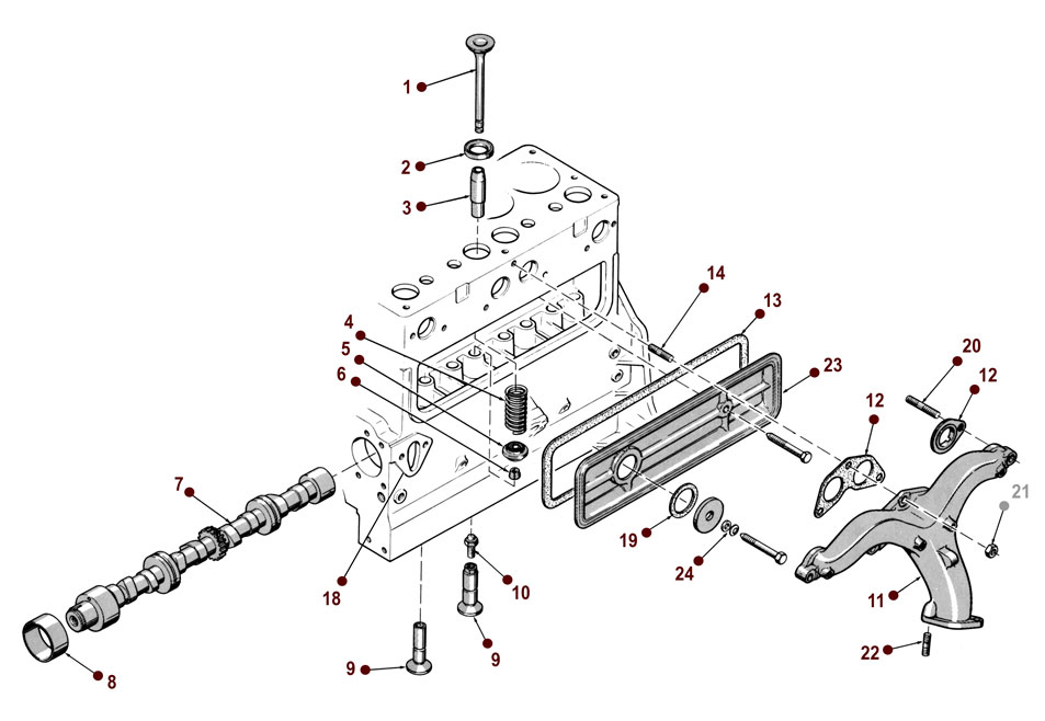 4-134 F Engine - View 1
