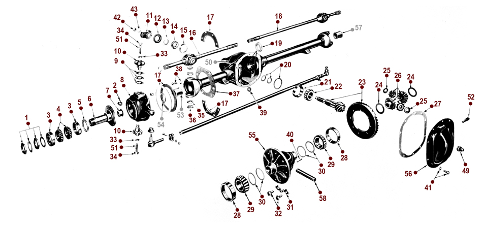 Dana 25/27 Front Axle