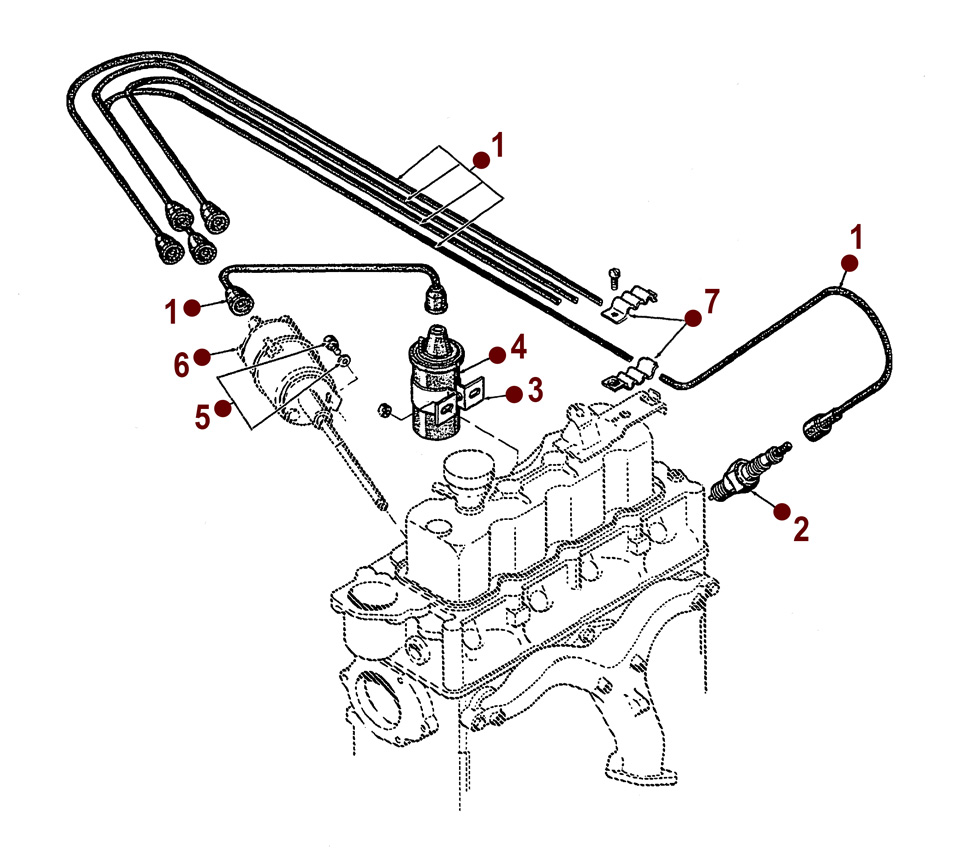 Ignition System - Willys CJ-5, 6