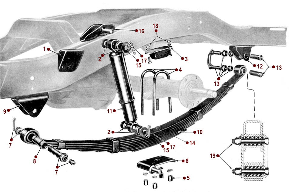 Rear Spring - 53-64 CJ-3B